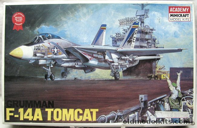 Academy 1/48 Grumman F-14A Tomcat With Model Technologies PE and Waldron Mirrors - VF-143 USS America, 1659 plastic model kit